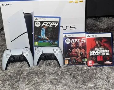 PS5 (Sony PlayStation 5): Игровая консоль Sony PlayStation 5 в комплекте с двумя беспроводными