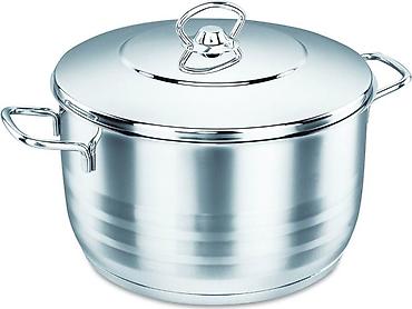 Qazan, rəng - Gümüşü, Paslanmayan polad, 2,5 bucket volume l, 18 sm, Türkiyə