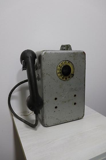 lombard telefon: Sənaye tipli vintaj divar telefonu (taksafon) - Mexaniki fırlanan — 1