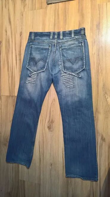 Farmerke: Lepo ocuvane Fishbone farmerice broj 34 Claytone farmerice 48 sirina — 9