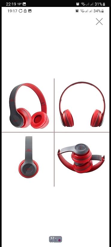 Qulaqcıqlar: P47 Wireless qulaqlıq Xüsusiyyətlər: - Simsiz bağlantı: Bluetooth — 4