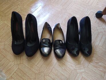 обувь для девочек: Туфли 38, түсү - Кара