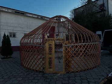 Аренда юрт: Аренда юрты, Каркас Деревянный, 85 баш, Посуда, Самовар, С полом — 12