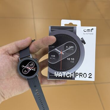 телефон режим 9: Умные часы CMF by Nothing Watch Pro 2 (круглый корпус, темно‑серый