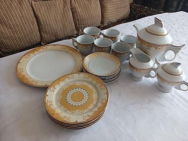 cay: Çay dəsti, rəng - Ağ, Farfor — 3