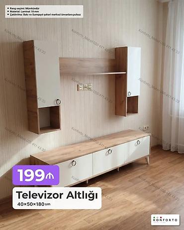 Televizor altlığı və divar modulları dəsti - Ölçülər: 40 × 50 × 180 lalafo.az -da Televizor altlığı və divar modulları dəsti - Ölçülər: 40 × 50 × 180