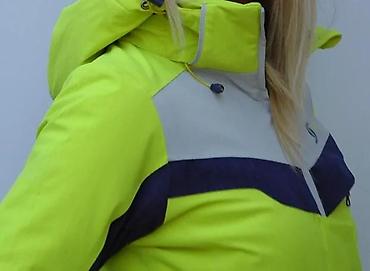 original tech fleece: Ženska sportska jakna za zimu/sneg – neon žuta sa tamnoplavim i — 4