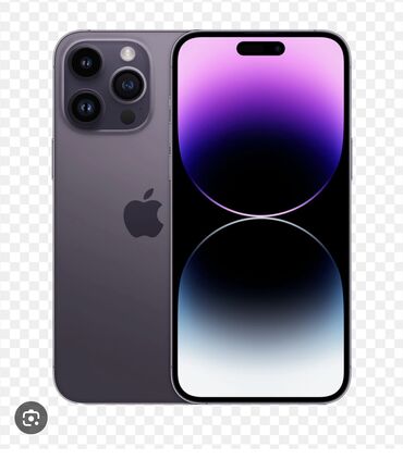 Apple iPhone: IPhone 14 Pro Max, Б/у, 256 ГБ, Deep Purple, Зарядное устройство, Кабель, Коробка, 86 %