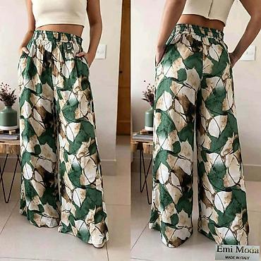 second hand ruma: Pantalone za punije – širokog kroja sa elastičnim pojasom i džepovima — 5