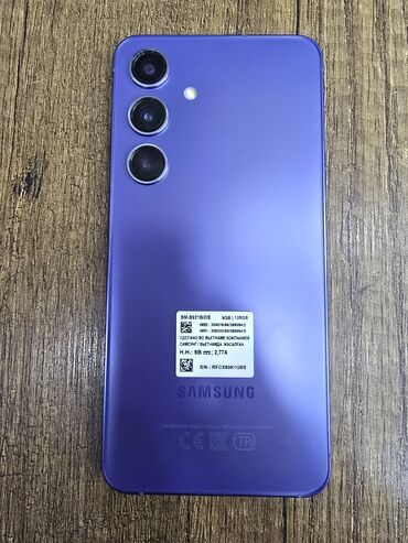 telfonlar samsunq: Samsung Galaxy S24, 128 GB, rəng - Göy, Sensor, Barmaq izi, Simsiz şarj