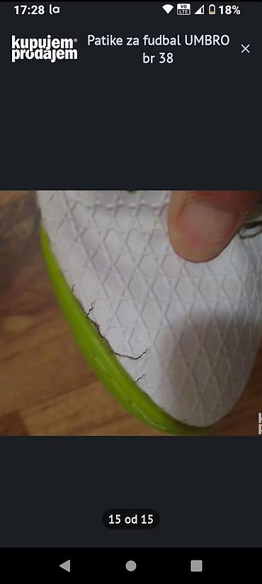Patike: Patike za fudbal UMBRO br 38 su u odlicnom stanju sa sitnim tragovima — 16