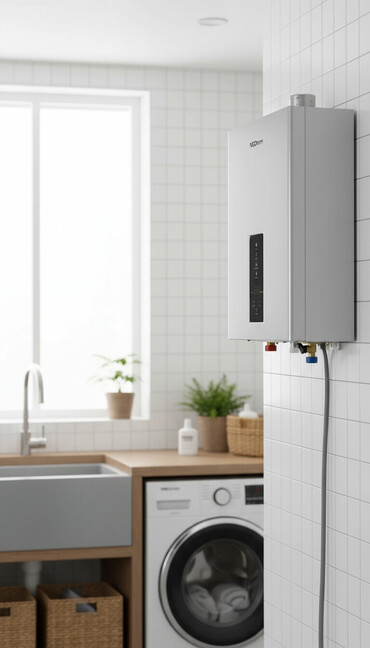 ucuz wifi modem: NEOterm qazla işləyən su qızdırıcısı - Divara quraşdırılan kompakt