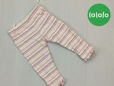 Spodnie, 1-3 m, wzrost - 62 cm., stan - Dobry, wzór - Linia, kolor - Różowy