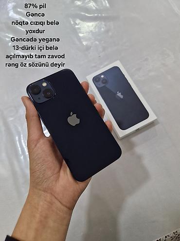 ipone sabirabad: IPhone 13, 128 GB, Midnight, Face ID — 1