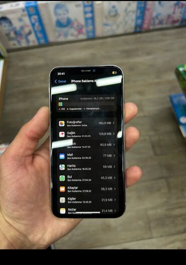 Apple iPhone: IPhone X, 256 GB, Zəmanət, Face ID, Sənədlərlə
