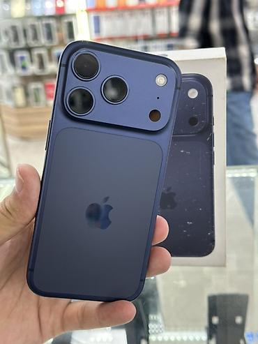 IPhone 17 Pro, Б/у, 256 ГБ, Синий, Кабель, Коробка, 99 %