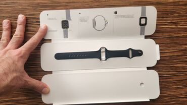 apple watc: Apple Watch Midnight Sport Band 45mm. 42mm, 44mm, 45mm, 46mm və 49mm