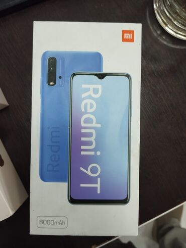 телефон fly evo tech: Redmi 9T, 32 GB, rəng - Mavi, Sensor, Barmaq izi, İki sim kartlı