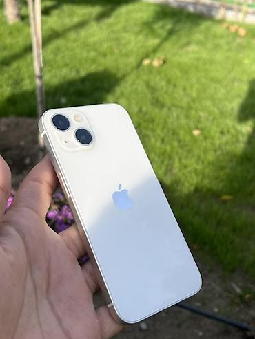 IPhone 13, Б/у, 128 ГБ, Белый, Защитное стекло, 97 %