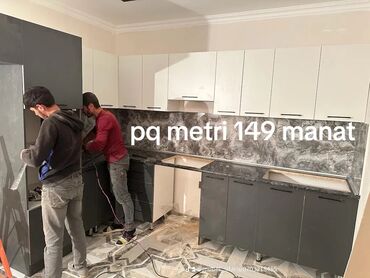 Sifarişlə mətbəx mebeli: Sifarişlə mətbəx dəsti, Özü çəkən petlələr, MDF, Kredit yoxdur, Pulsuz çatdırılma, Rayonlara çatdırılma — 8