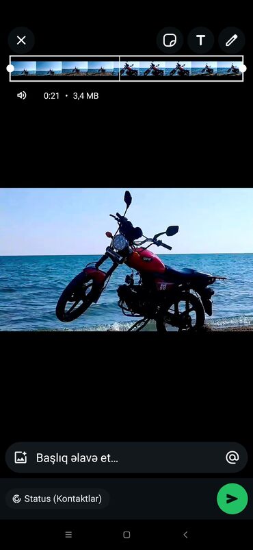 Motosikletlər: Tufan - M50, 50 sm3, 2023 il, 95 km