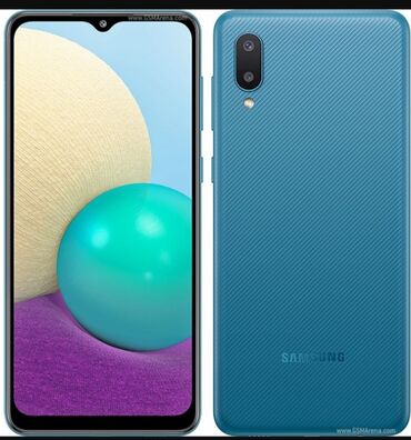 Samsung: Samsung Galaxy A02 S, Б/у, 64 ГБ, цвет - Голубой, 2 SIM