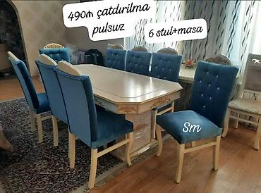 mdf panel: Qonaq otağı üçün, Yeni, Açılmayan, 6 stul — 3