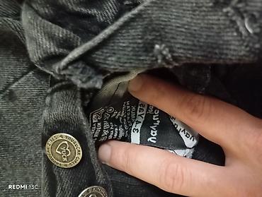 hamile walvari: Uşaq cins şalvarı – Yavrucak Jeans - Rəng: tünd boz/“washed” effektli — 5