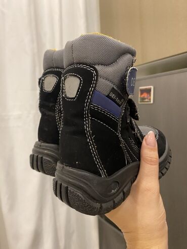 Other kid's footwear: Uşaq qış çəkmələri – DEI-tex - Rəng: qara/boz, göy detallar, içlik — 4