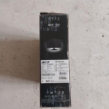 acer 5742: Acer 18.5" (47 sm) geniş LCD monitor Model: Acer P196HQV (Versiya — 4