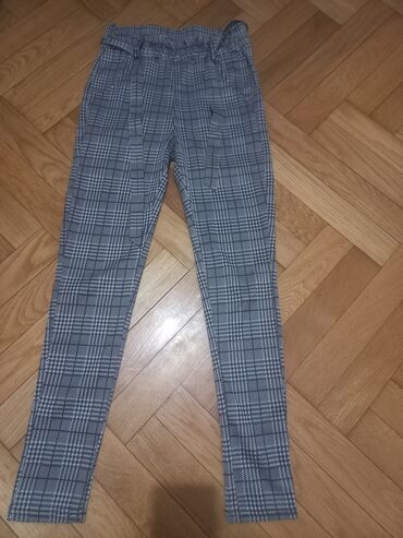pantalone sive: S (EU 36), Visok struk, Ravne nogavice