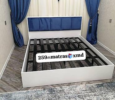 çarpayıların satışı: İkinəfərlik, Bazasız, Ödənişli matras, Siyirməsiz, MDF — 1