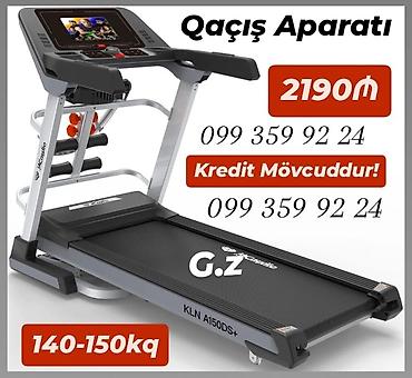 İdman və istirahət: *QAÇIŞ APARATI 2190AZN* *Model-CARDİO KLN A150DS+* Mator-4.0 H.P AC — 1