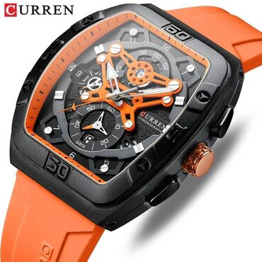 curren saat: Новый, Наручные часы, Curren, цвет - Оранжевый