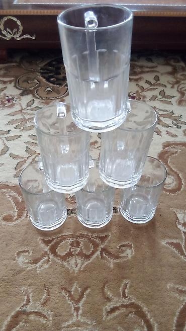 ofis əşyaları: Fincanlar, rəng - Ağ, Şüşə, 300 ml — 3
