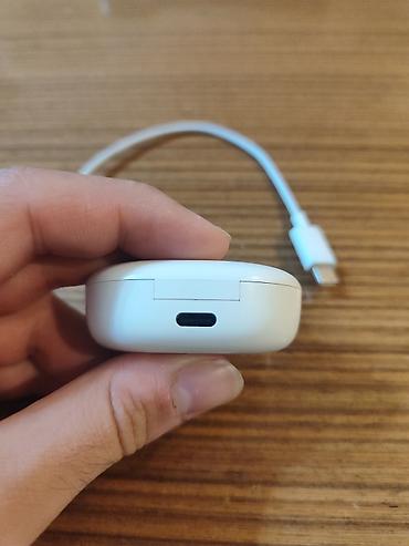 tws: Redmi buds 4 lite simsiz qulaqlıq – ağ rəngdə şarj qabı və şarj kabeli — 4