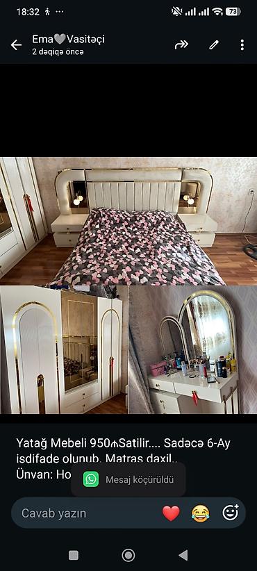 Yatağ Mebeli 950₼Satilir. Sadəcə 6-Ay isdifade olunub. Matras lalafo.az -da Yatağ Mebeli 950₼Satilir. Sadəcə 6-Ay isdifade olunub. Matras