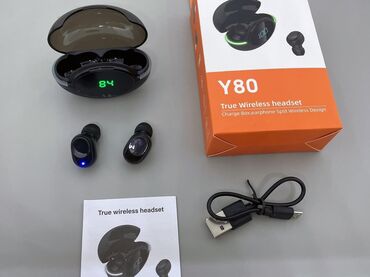 ses aparati: Model : Y80 ✅ Bluetooth qulaqlıq ✅Enerji göstəricisi ✅Yüksək səs