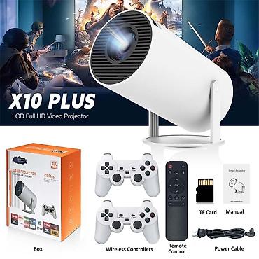 Видеоигры и приставки: 🎮 Проектор + Игровая приставка X10 Plus (4K) Идеальный подарок для — 1