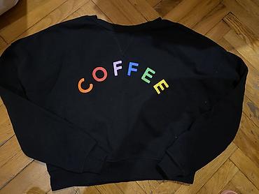 Uşaq dünyası: Qara uzunqollu üst geyimləri seti - Qara sweatshirt: Ön hissədə — 1