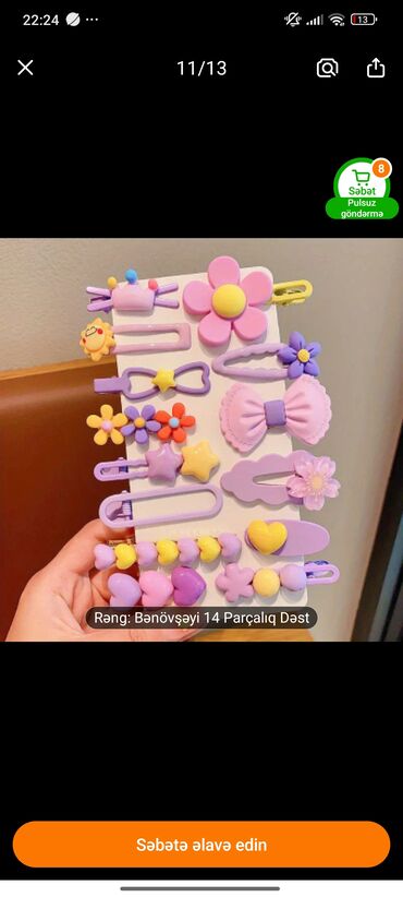 Saç aksesuarları: Qiymətlər ucuzdur yenidir her biri — 12