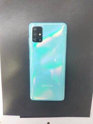 Мобильные телефоны: Samsung Galaxy A51, Б/у, 128 ГБ, цвет - Голубой, 2 SIM