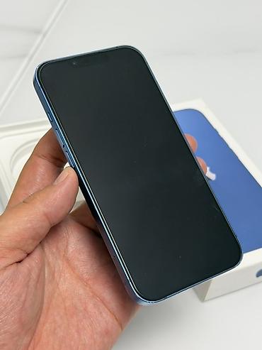 i5 12600: IPhone 13, Б/у, 128 ГБ, Синий, Коробка, 100 % — 6