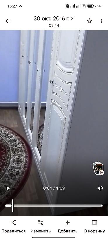 Спальные гарнитуры: Спальный гарнитур, Б/у, Двуспальная кровать, Белоруссия, МДФ, цвет - Белый — 3