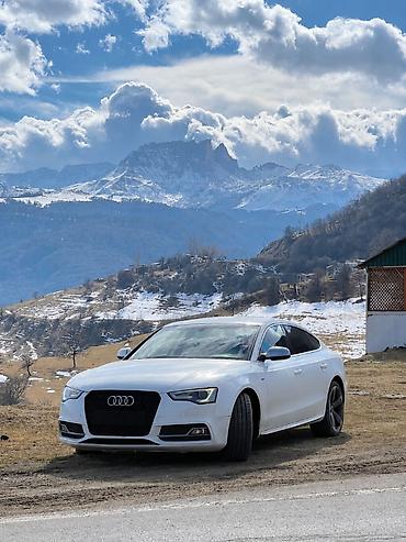 Audi S5 Sportback – ağ rəng, 5 qapılı fastback kuzov. Güclü V6 TFSI lalafo.az -da Audi S5 Sportback – ağ rəng, 5 qapılı fastback kuzov. Güclü V6 TFSI