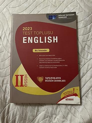 Testlər: “English – 2023 Test Toplusu” (DİM), 2 hissə Təsvir: - DİM tərəfindən — 2
