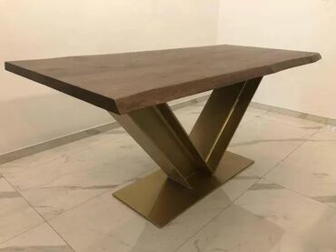 Stolovi: Stolovi od masivnog hrasta i metala – rustik elegancija 🪵 Masivni — 5