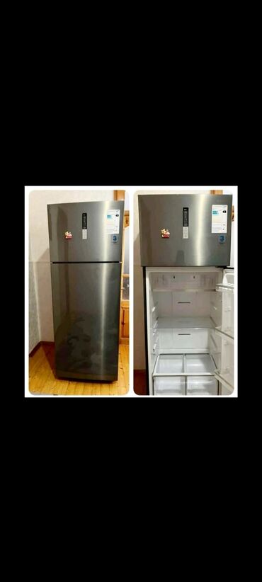 böyük soyuducu: Б/у Холодильник Samsung, No frost, Двухкамерный, цвет - Серый