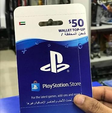 playstation gift card: PlayStation Store $50 Wallet Top-Up kartı - Rəsmi PlayStation Store — 1