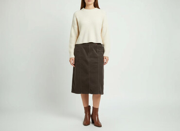 spódnice midi z guzikami: Women`s skirt, size L